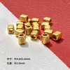 Prata 925 Antiga Banhada a Ouro Pequeno Amarelo Amarelo Amarelo Peixe Contas de Transferência Pulseira de Corda Vermelha DIY para Mulheres Acessórios de Contas Acessórios de Peixe Anual