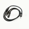 Cable Conector de Alimentación DC de Cobre Puro, Cable Divisor DC 5.5*2.1 Uno a Dos, Cable Extensor de Alimentación para Monitoreo, Conector Hembra Doble a Doble DC 1.0cm