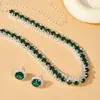 Accesorios de collar de perlas de moda de venta caliente transfronteriza para mujer, pendientes de nicho de lujo ligero a la moda, diseño de pulsera de novia, joyería de alta gama