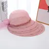 Sombrero de Paja de Lengua de Pato Grande para Mujer de Verano Moda al Aire Libre Protección Solar de Paja Sombrilla Sombrero Protección UV Sombrero de Sol Sombrero de Cubeta