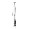 Cuchillo, tenedor y cuchara de acero inoxidable Creative Royal Court Hotel Golden Western Tableware suit Cuchara de café creativa Cuchillo y tenedor para carne