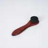 Cepillo de esponja de madera de haya para pulir zapatos de cuero, cepillo negro para betún de zapatos, juego de herramientas para pulir y encerar zapatos