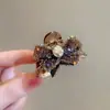 Grampo de cabelo pequeno com laço de strass feminino, novo grampo de cabelo de princesa de alta qualidade, grampo de cabelo quebrado com lado requintado, grampo de cabelo