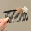 Pente de cabelo penteado de cabeça para baixo novo grampo de cabelo com franja de laço antiderrapante caveira alta estiloso moderno grampo de cabelo lateral com mechas acessório de cabelo