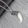 Pendente de Cabeça de Dragão Tigre Agressiva para Novos Alunos Colar Estilo Coreano Personalidade Masculina Joia Pendente da Moda Masculina Presente