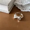 Anillo Nuevo de Plata de Ley 925 con Piedra Lisa Diseño de Nicho para Mujer Lujo Accesible Joyería de Plata de Gama Alta No se Desvanece Venta al por Mayor