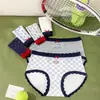 Ropa interior de algodón puro 10A Antibacteriano con ribete de encaje deportivo de ballet, de cintura media, para mujer, tipo triángulo, Mengdanyi 8191