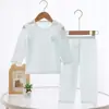 Pijama Infantil, Classe A, 100% Algodão, Estilo Verão Fino, Roupa para Ar Condicionado de Bebê, Peças Separadas para Bebês, Conjunto de Roupa de Casa Infantil
