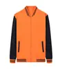 Chaqueta de Béisbol con Cuello Alto y Cremallera Estilo Americano de Otoño, Camiseta con Logo Estampado Personalizado, Uniforme de Equipo, Sudadera de Manga Larga, Camiseta Publicitaria, Ropa de Trabajo Hecha a Medida
