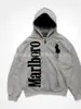 Sudadera con Capucha de Manga Larga con Patrón Lavado Estilo Americano de Verano a la Moda 2026 Chaqueta Japonesa de Alta Gama de Tendencia para Hombre