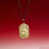 Colgante de Collar con Estilo Étnico Chino de Aleación Pixiu Bestia Auspiciosa para Hombres y Mujeres, Colgante Accesorio de Metal Decorativo