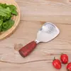Cuchara de Arroz de Acero Inoxidable con Mango de Madera para Uso Doméstico, Espátula de Arroz Antiadherente, Cuchara para Servir Arroz para Arrocera