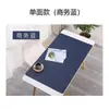 Alfombrilla de escritorio de cuero de doble cara para oficina transfronteriza, alfombrilla de ratón de cuero impermeable con logotipo de patrón impreso, Dropshipping