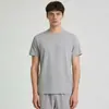 Ropa Antibacteriana de Secado Rápido Grado 10A para Hombre, Tops Deportivos de Fitness de Manga Corta y Cuello Redondo, Holgados, Transpirables, de Secado Rápido, Camisetas Deportivas Casuales