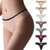 Europa e Estados Unidos amor quente Pêssego Hip oco sexy cueca feminina renda fio dental transparente puro cueca preta
