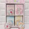 Espejo Sanrio de Anime Lindo de Alta Apariencia Kuromi Melody Perro Pudding Kt Espejo Redondo Portátil