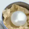 Bola de coco perolada moldável, de alto acabamento, feita à mão para alívio do estresse, brinquedo descompressor de vaselina