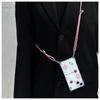 Funda con Lanyard Estilo Ins Manzana Rosa Estrella 17 Pro Max Adecuada para iPhone 16 Funda de Cuerpo Completo Cruzada 15
