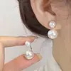 1 Par de Brincos Clássicos Versáteis da Moda Europeia e Americana, Novos, Simples e Estilosos, em Formato de Coração com Pedras Inteiras, para Mulheres, com Toque de Luxo e Temperamento Elegante
