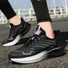 Sapatos esportivos masculinos de algodão duplo pipoca leve para corrida estilo outono e inverno superfície de couro absorção de choque sapatos esportivos à prova de vento resistentes ao desgaste sapatos casuais