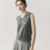 Cárdigan de Cachemira Jacquard Mariposa Estéreo para Mujer, Chaleco sin Mangas de Moda para Otoño e Invierno, Traje Elegante y que Rejuvenece