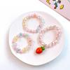 Collar infantil emisor de luz para niña, princesa Elsa Frozen, niños, lindo oso adorno pulsera traje