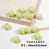 Cuentas redondas de colores, accesorios de joyería DIY, cuentas sueltas hechas a mano, arcoíris, color crema, 10 mm, accesorios para pulseras y collares.