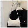 Bolso de textura moderna, color sólido simple, en relieve, portátil para mujer, 2024 Invierno, nuevo, casual, para ir al trabajo, de hombro, bajo el brazo