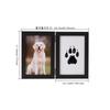 Marco de Fotos de Madera Transfronterizo con Doble Bisagra de 6 y 7 Pulgadas, Set Conmemorativo DIY con Huellas de Patas de Perro y Gato, Soporte de Exhibición