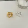 Anillo Versátil de Línea Irregular para Mujer, Anillo Abierto de Personalidad Geométrica, Anillo para Dedo Índice de Diseño Nicho, Accesorio de Joyería