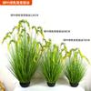 Flores Artificiales y Plantas Verdes Estilo Escandinavo en Maceta Adornos Decorativos Espigas de Arroz Flores Falsas Flores Secas Flores de Arroz Artificiales Naturales