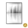 Pintura decorativa estilo industrial grande en blanco y negro y gris Pintura colgante abstracta moderna de lujo simple italiana Mural para sala de estar, comedor, porche