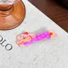 Pinza para el pelo de perro larga, colorida, con láser, linda, femenina, versátil, clip para el pelo japonés y coreano, accesorio para el pelo de dibujos animados para estudiantes, para niñas