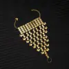 Pulsera de Cadena de Muñeca con Borlas de Campana Multicapa Hueca Estilo Étnico Más Vendida Transfronteriza, Cadena de Muñeca de Estilo Exótico Vintage para Fotografía de Viajes