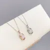 2023 nuevo collar de números romanos con microincrustaciones de circonita para mujer, temperamento, diseño de nicho, cadena para clavícula, joyería al por mayor