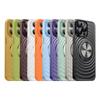 Adecuado para iPhone16 Boyang Funda Magnética para Teléfono Móvil Apple 15 Soporte de Reloj Creativo 14 Funda Protectora Esmerilada Resistente a Caídas