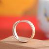 Pulsera de Plata de Moda de Lujo Ligero para Personas Tobillera Plata 999.9 Anillo de Flor de Peonía Dorada Anillo Abierto de Moda para Mujeres