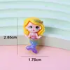 Novos Acessórios de Resina Acessórios de Sereia com Glitter Material para Patch de Desenho DIY Elástico de Creme Grampo de Cabelo Acessórios de Cabelo