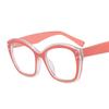Ojo de Gato Nuevos Lentes de Sol Coloridos Transfronterizos Moda Europea y Americana Marco Grande Gafas Planas ins Celebridad de Internet Gafas de Sol Personalizadas M391