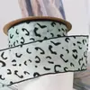 Fita de chiffon com estampa de flocking spot Fita para pet DIY Suprimentos para joias Flor para embalagem Laço Acessórios de cabelo Roupas