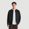 También Detener Bloque de Color Cardigan de Punto Cuello Redondo Otoño Holgado Abrigo Suéter de Punto de un Solo Botón Top Casual Simple para Hombre