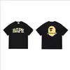 25 Producto Nuevo de Verano BAPE Camuflaje Cabeza de Simio Estrella Relámpago Sanrio GT Racing Colaboración OW Camiseta de Manga Corta