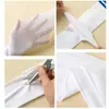 Meias infantis primavera e verão finas para meninos e meninas três listras longas cano alto branco até o joelho meias de panturrilha para apresentação de formatura