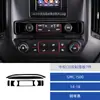 Adecuado para 14-18 Gmc 1500 Modificación de Interior de Coche Panel Decorativo de Pegatina para Panel de CD de Control Central Negro Piano