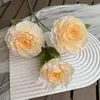 Flores Artificiales Color Champán para Bodas al Aire Libre, Decoraciones de Fondo de Boda, Adornos para Sala de Estar en Casa, de Alta Gama y Realistas