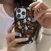 Diseño otoñal de estilo retro con hojas de arce y calabazas, funda para teléfono 18 Pro Max con temática de manzanas, funda protectora iPhone 17 Halloween