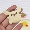 Cachorrinho Amarelo Desenho Animado Acessórios DIY Cola Macia de PVC Capa de Celular Sapatos Chinelos Flor Decoração de Armazenamento Adesivo para Copo de Geladeira