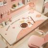 Alfombrilla de Escritorio de Dibujos Animados para Estudiantes para Estudiar Mantel Especial Impermeable Rosa Escritorio Infantil Protección Ocular Alfombrilla de Protección para Escritorio