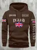 Kourrter Outono e Inverno Europeu e Americano Tendência Bandeira Inglesa Inglaterra Estampa Novo Retro Roupa de Casal Moletons Outono e Inverno