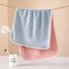 Toalla de vellón de coral engrosada al por mayor, doble cara, dos colores, toalla grande, absorbente y que no suelta pelusa, juego de toallas de baño de uso diario para el hogar